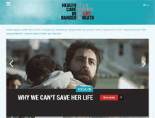 Tablet Screenshot of healthcareindanger.org